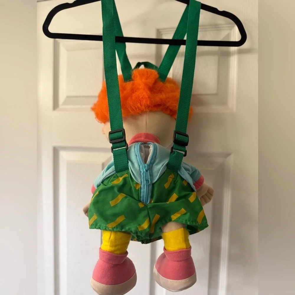 Rugrats Chuckie Plush Toy Doll Backpack 1998 Nickelodeon Viacom